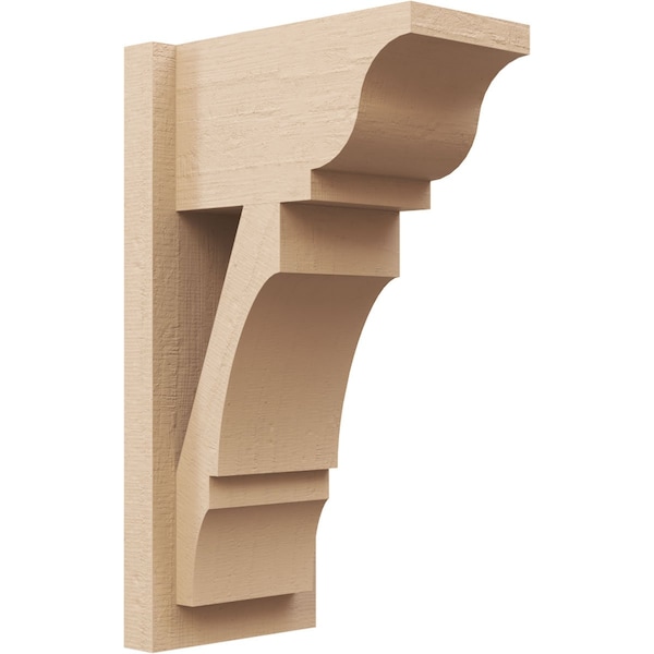 Ekena Millwork 7 1/2-in W x 12-in D x 20-in H Balboa Trad Rough Cedar Woodgrain TimberThane Outlooker, Primed Tan OUTUR075X12X20BOA04RCPR - main